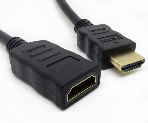 HDMI Male to Female Extension Cable Male - 1m / 2m / 3m