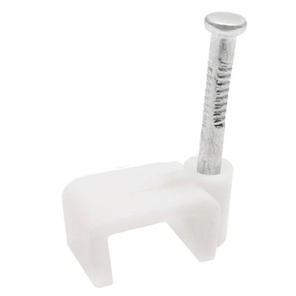 1.5mm² White Twin and Earth Cable Clips - Pack of 100