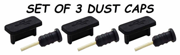 Set of 3 Dust Cap for Mobile Phones