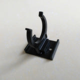 BLACK PLASTIC KITCHEN LEG PLINTH KICK BOARD CLIPS BRACKETS SCREW FIXING 32mm