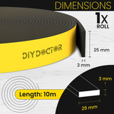 DIY Doctor - Draught Excluder Foam Tape
