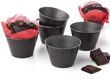 Aluminium Dariole Moulds for Cupcake Souffle Pastry Rice Pudding - Pack of 6