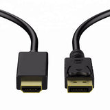 DISPLAYPORT DP TO HDMI HD GOLD PLATED CABLE - 1m / 2m / 3m / 5m