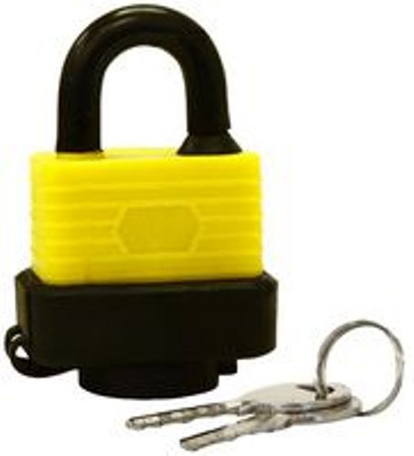 Rolson Weatherproof Heavy Duty Laminated Steel Padlock w/Keys