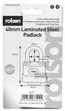 Rolson Weatherproof Heavy Duty Laminated Steel Padlock w/Keys