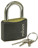 Rolson Heavy Duty Steel Body & Shackle Padlock w/ 3 Keys