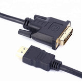 Gold Plated DVI 24+1 Skart Male to HDMI Cable Lead - 1m / 1.8m / 3m / 5m