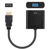 GOLD HDMI TO VGA CABLE ADAPTOR CONVERTER FOR PC TV MONITOR