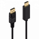 DISPLAYPORT DP TO HDMI HD GOLD PLATED CABLE - 1m / 2m / 3m / 5m