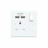 British General Single USB Socket 13A Fast Charging