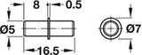 5mm Galvanised Steel Pin Shelf Supports - Pack of 4 to 1000